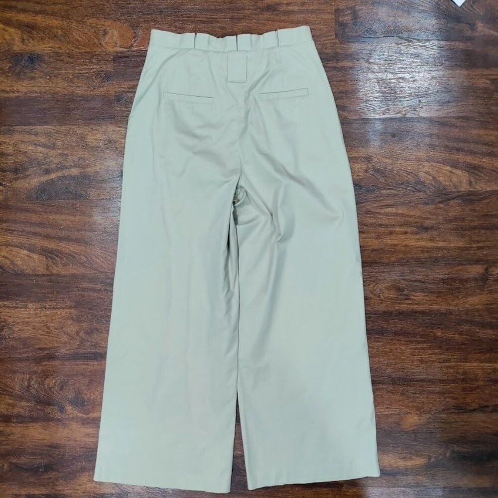 Halogen Women's Beige Pleated Front High Waisted Wide Leg Trouser Size 0 - Picture 3 of 11